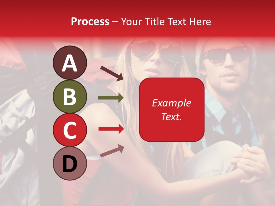 Tourism Woman Sunglasses PowerPoint Template