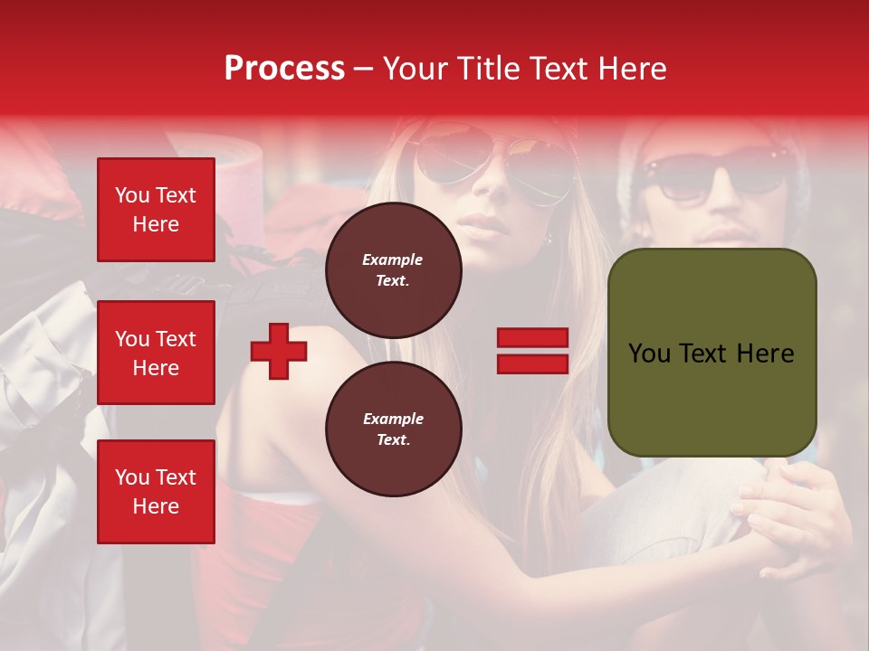 Tourism Woman Sunglasses PowerPoint Template