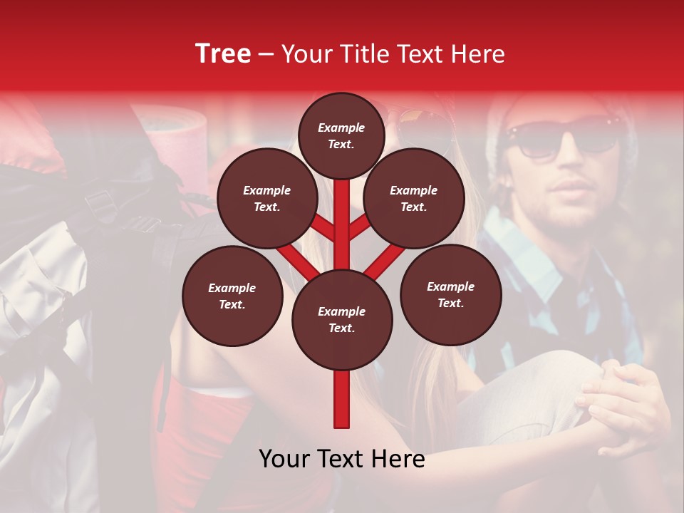 Tourism Woman Sunglasses PowerPoint Template