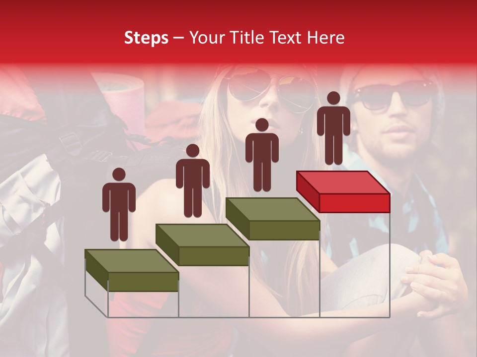 Tourism Woman Sunglasses PowerPoint Template