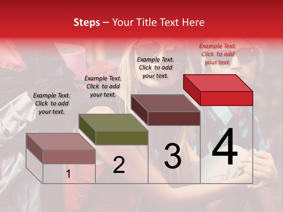 Tourism Woman Sunglasses PowerPoint Template