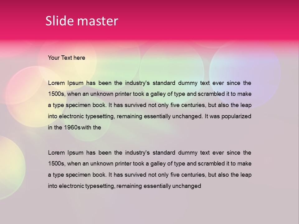 Luminosity Space Bubbly PowerPoint Template