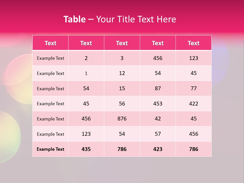 Luminosity Space Bubbly PowerPoint Template