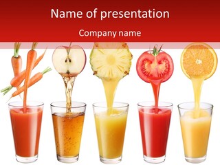 Refreshment Object White PowerPoint Template