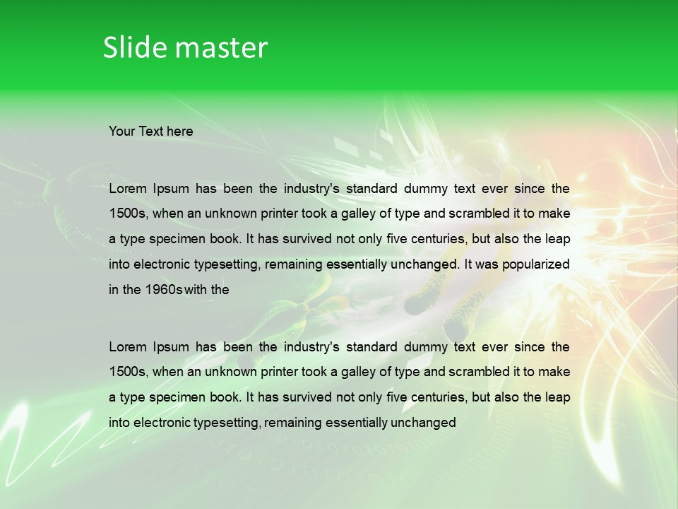 Background Science Render PowerPoint Template