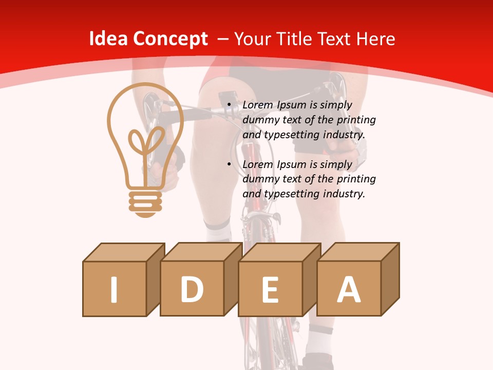 Sportsman Champion Run PowerPoint Template