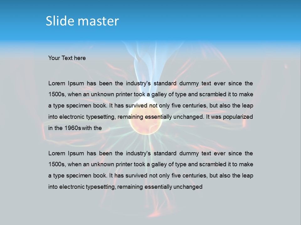 Connection Illumination Future PowerPoint Template