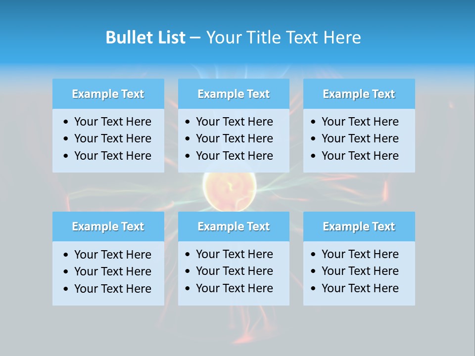 Connection Illumination Future PowerPoint Template
