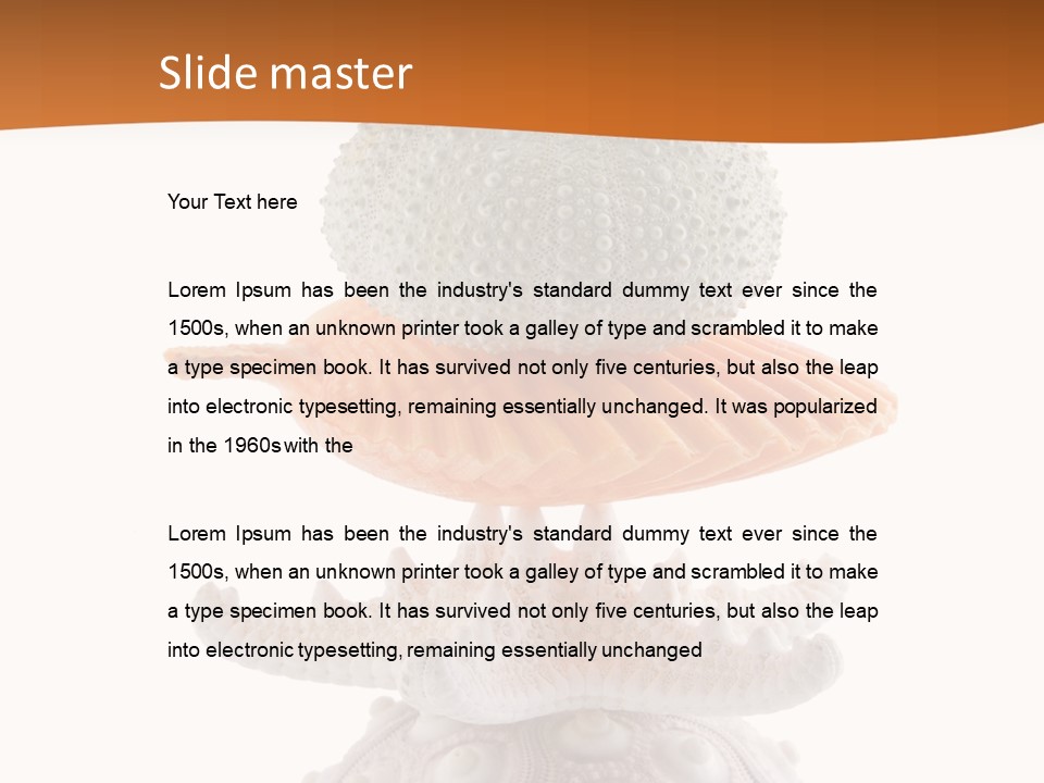 Zen Starfish Art PowerPoint Template