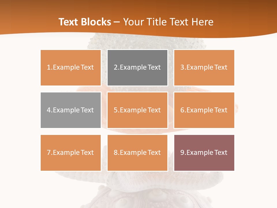 Zen Starfish Art PowerPoint Template