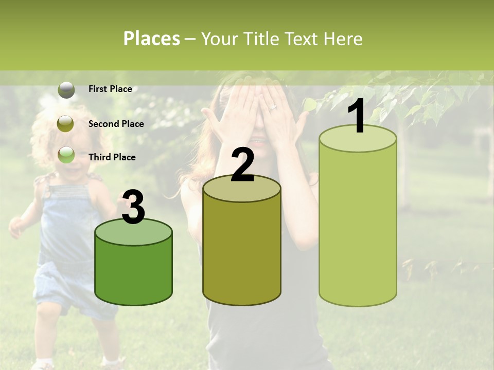 Outdoors Female Bright PowerPoint Template