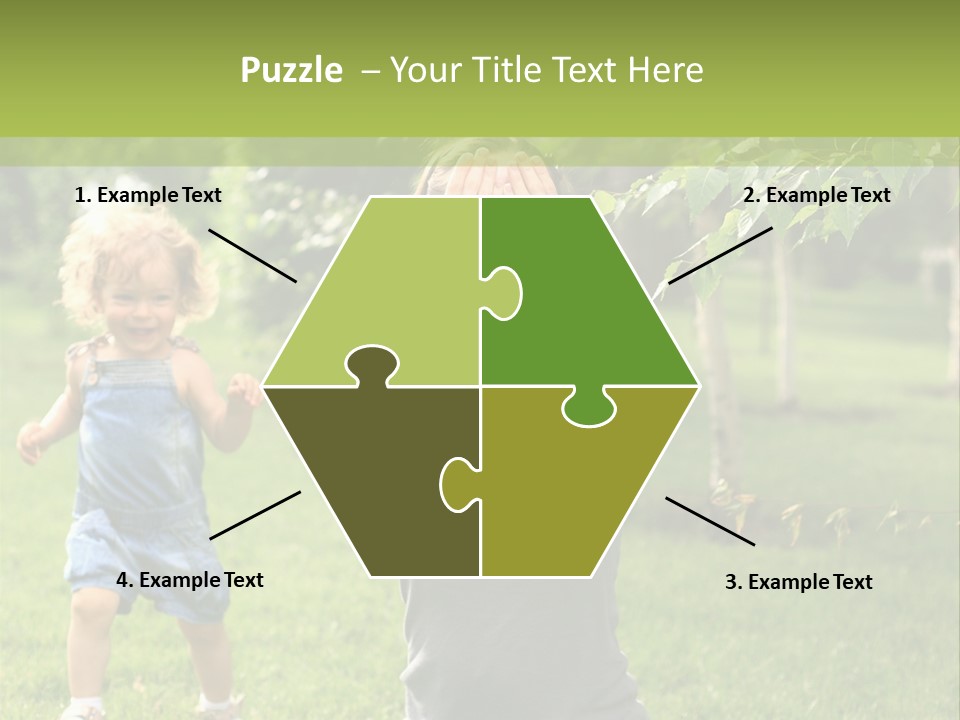 Outdoors Female Bright PowerPoint Template