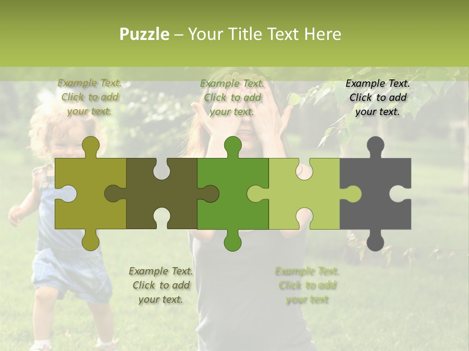 Outdoors Female Bright PowerPoint Template