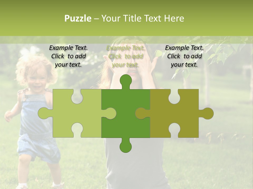 Outdoors Female Bright PowerPoint Template