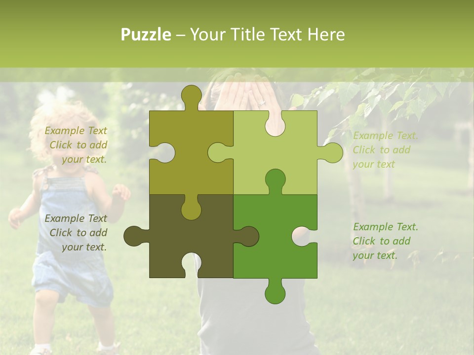 Outdoors Female Bright PowerPoint Template