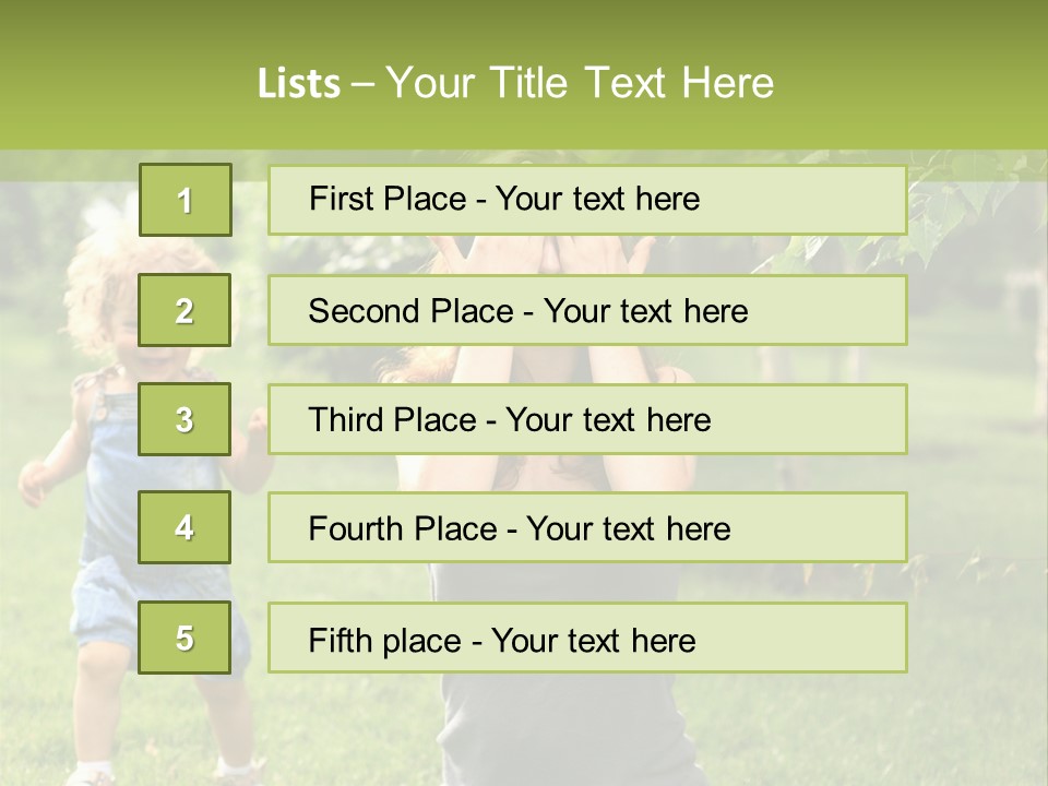 Outdoors Female Bright PowerPoint Template