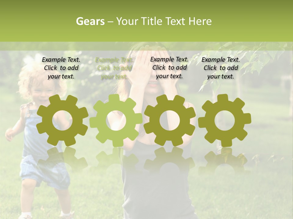 Outdoors Female Bright PowerPoint Template