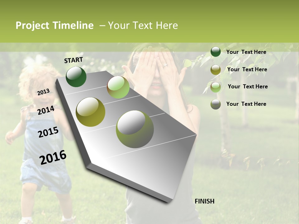 Outdoors Female Bright PowerPoint Template