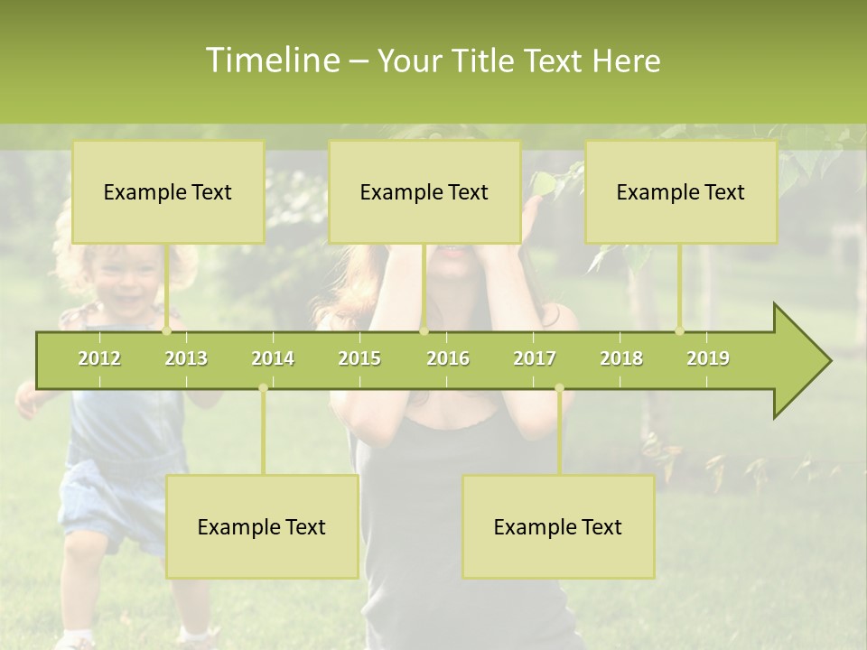 Outdoors Female Bright PowerPoint Template