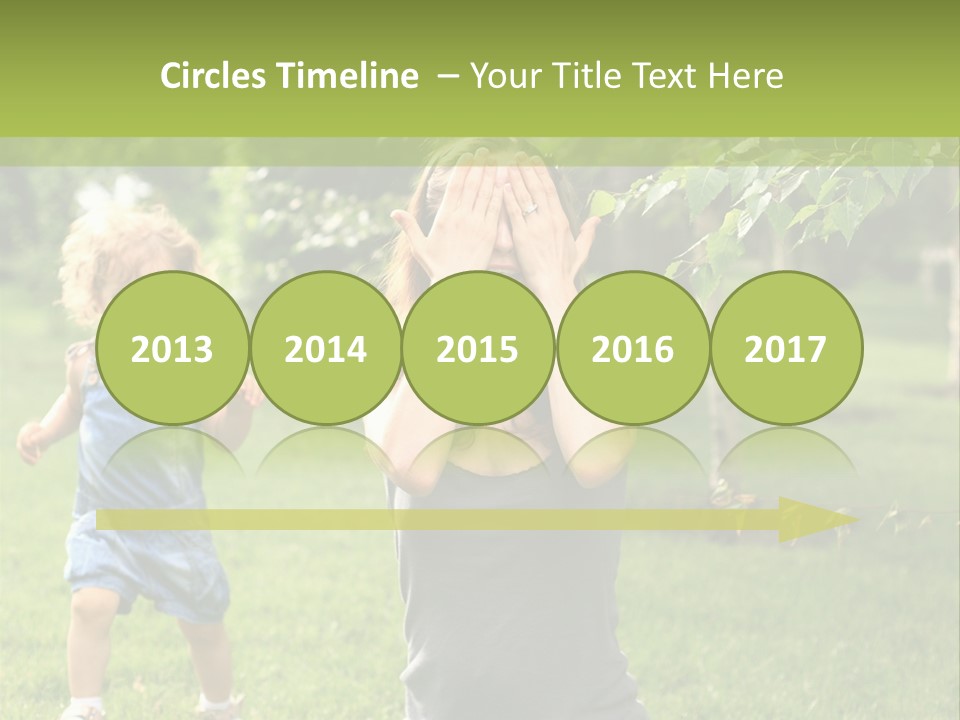 Outdoors Female Bright PowerPoint Template