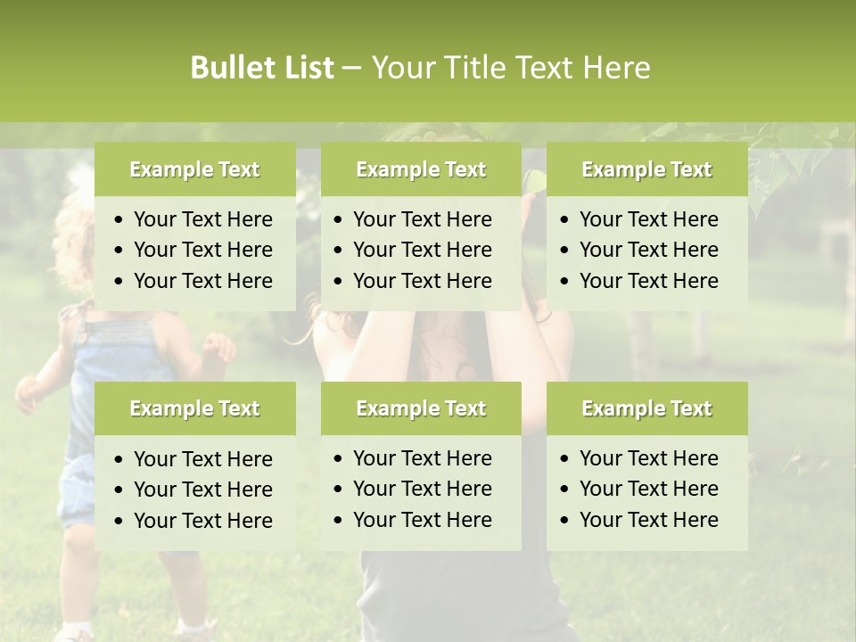 Outdoors Female Bright PowerPoint Template