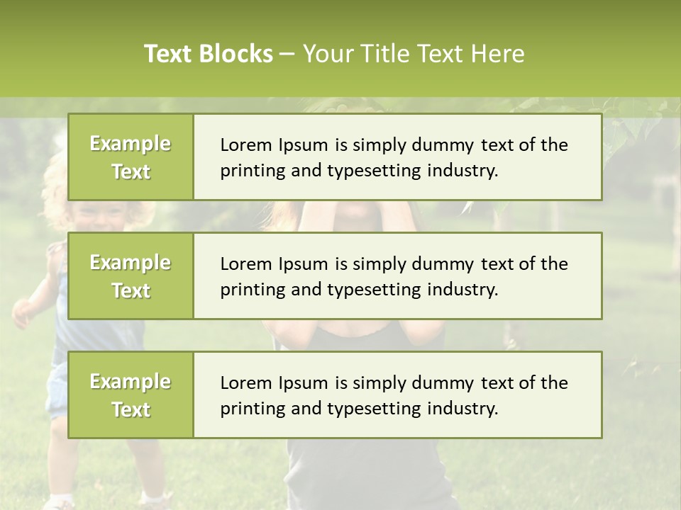 Outdoors Female Bright PowerPoint Template