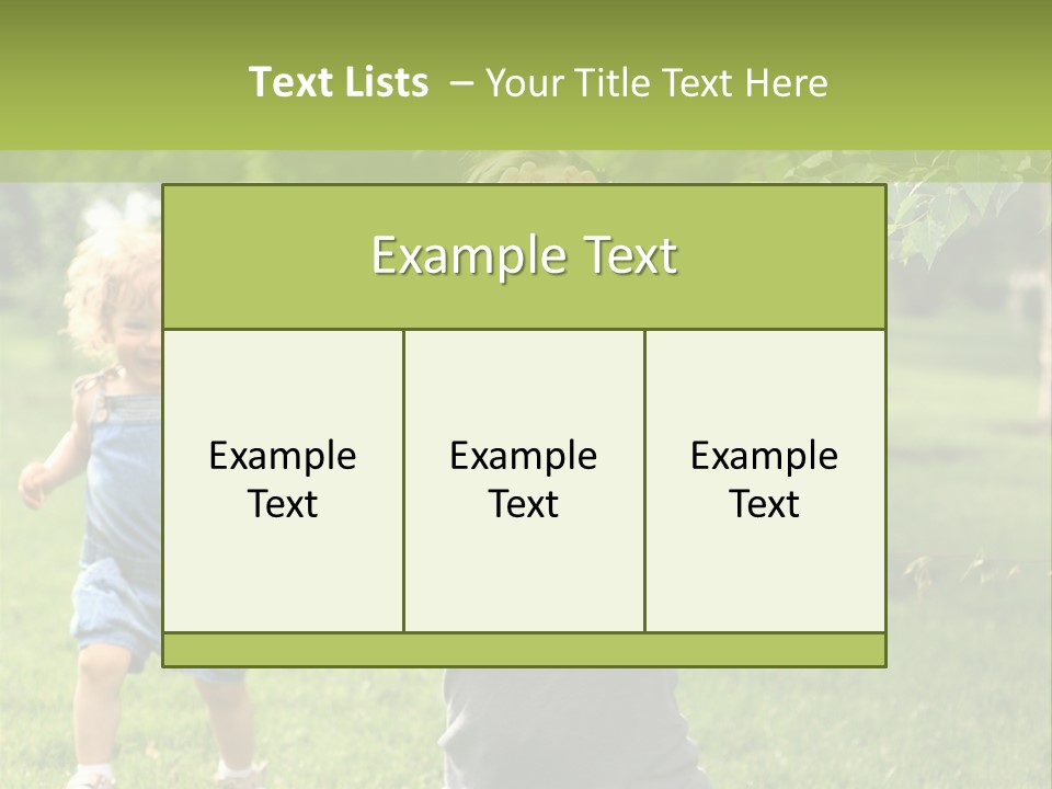Outdoors Female Bright PowerPoint Template