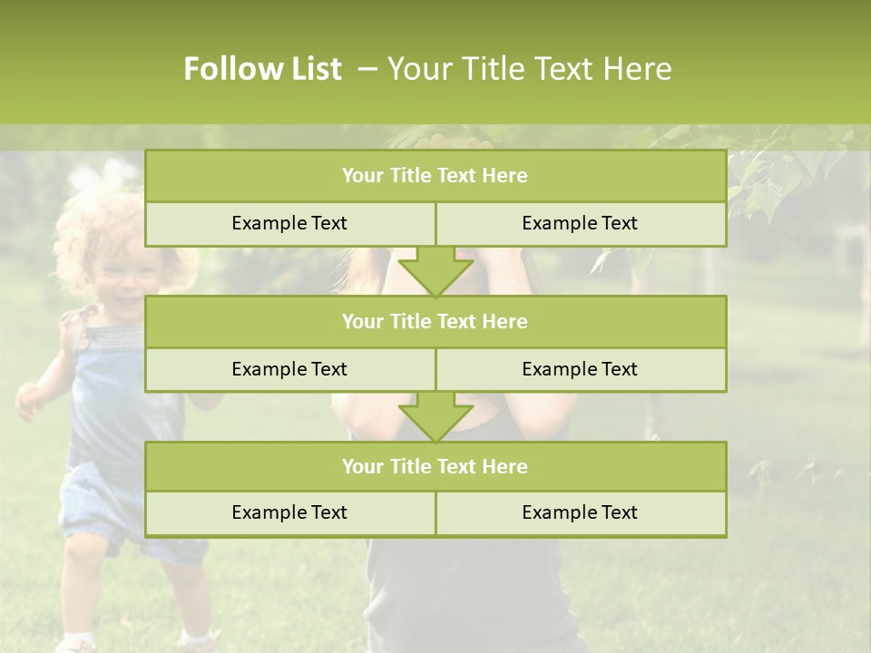 Outdoors Female Bright PowerPoint Template
