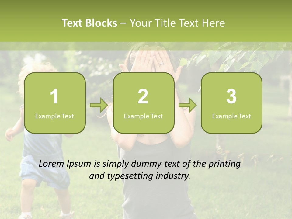 Outdoors Female Bright PowerPoint Template