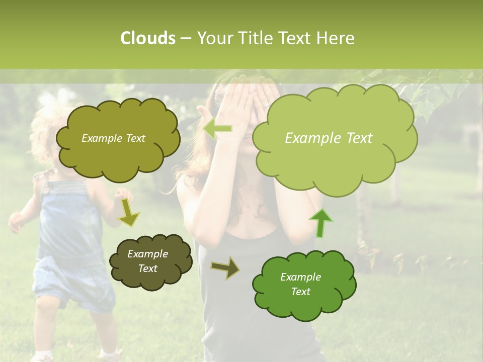 Outdoors Female Bright PowerPoint Template