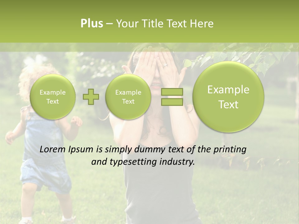 Outdoors Female Bright PowerPoint Template