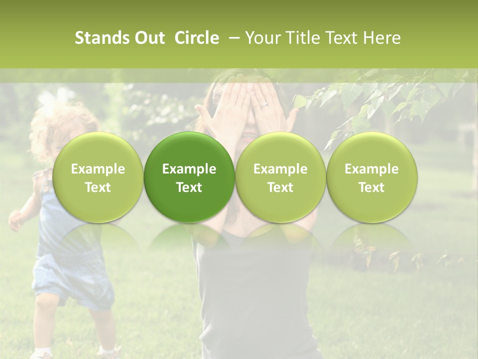 Outdoors Female Bright PowerPoint Template