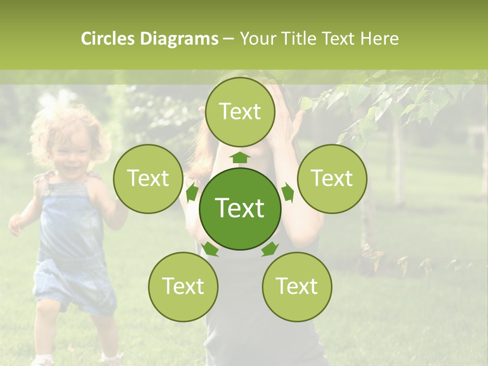 Outdoors Female Bright PowerPoint Template