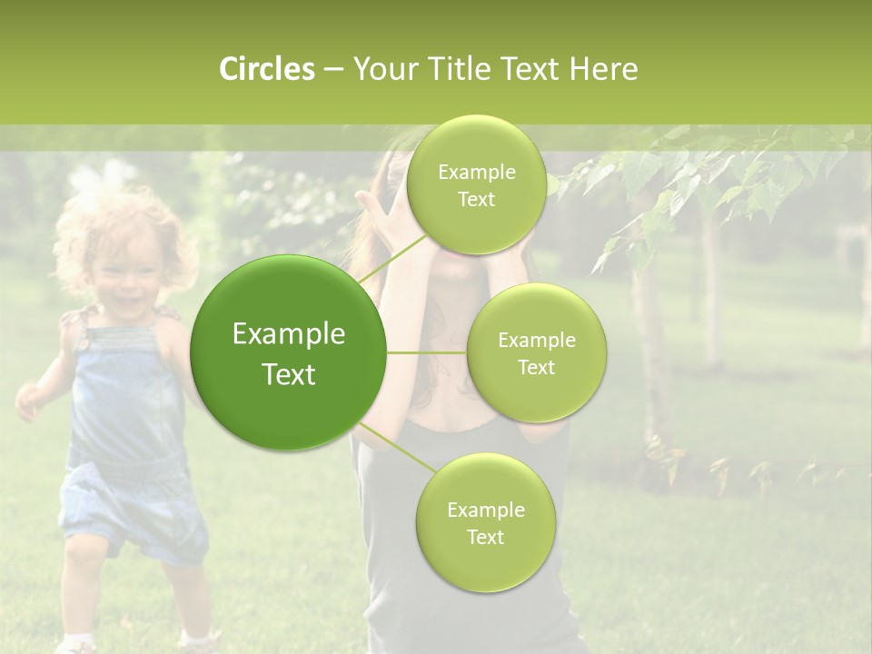 Outdoors Female Bright PowerPoint Template