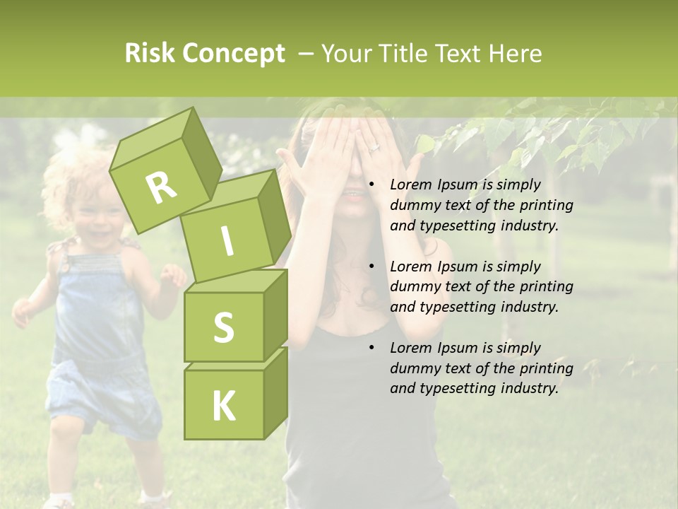 Outdoors Female Bright PowerPoint Template