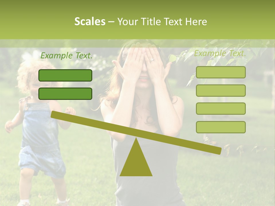 Outdoors Female Bright PowerPoint Template