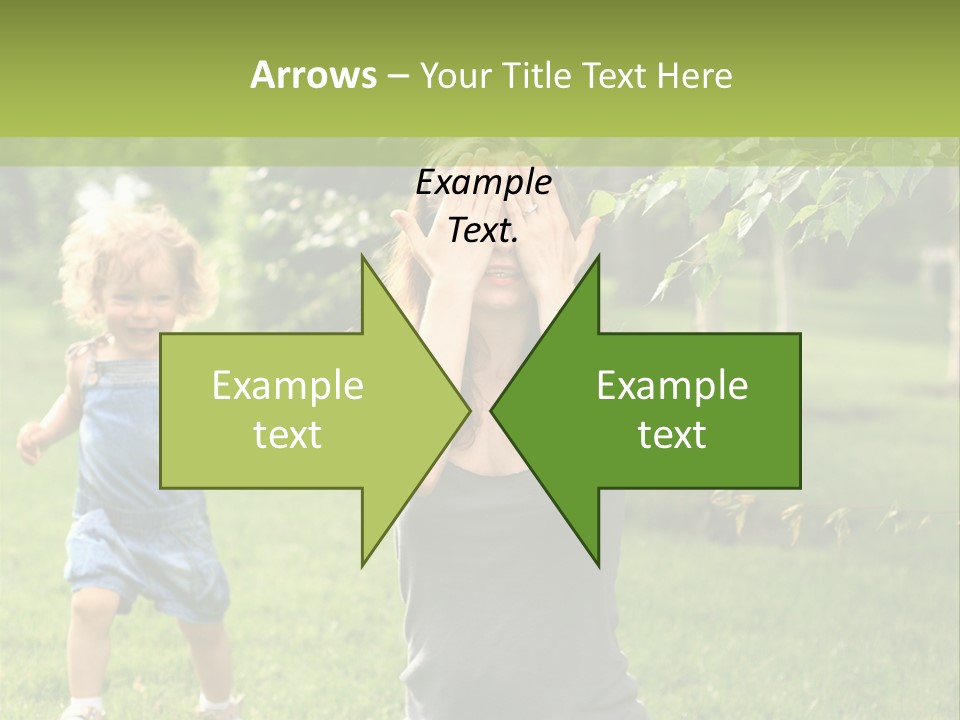 Outdoors Female Bright PowerPoint Template