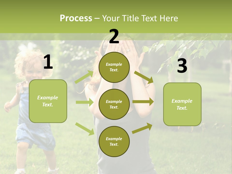 Outdoors Female Bright PowerPoint Template