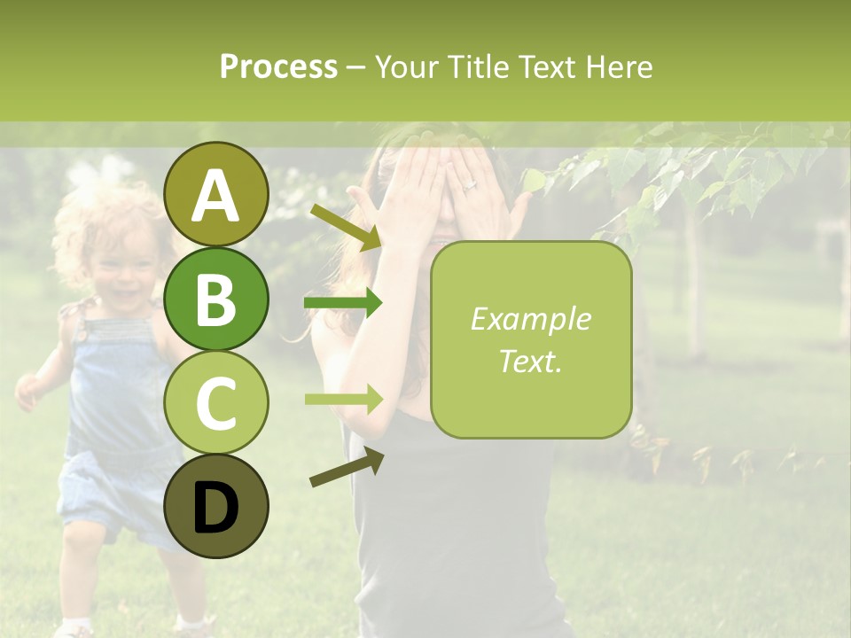 Outdoors Female Bright PowerPoint Template