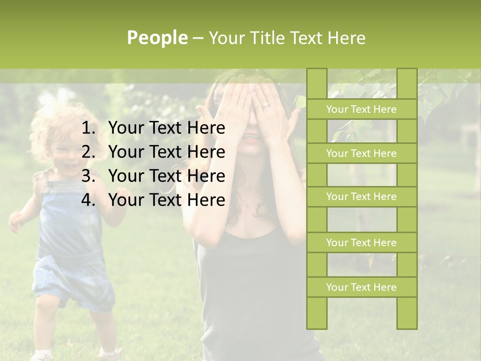 Outdoors Female Bright PowerPoint Template