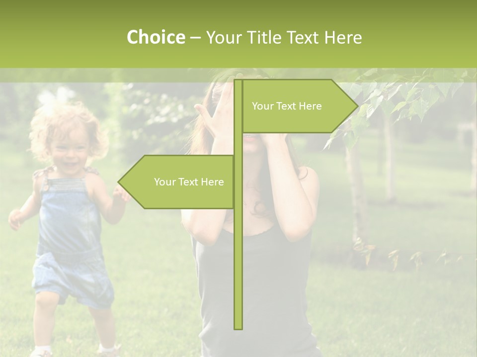 Outdoors Female Bright PowerPoint Template