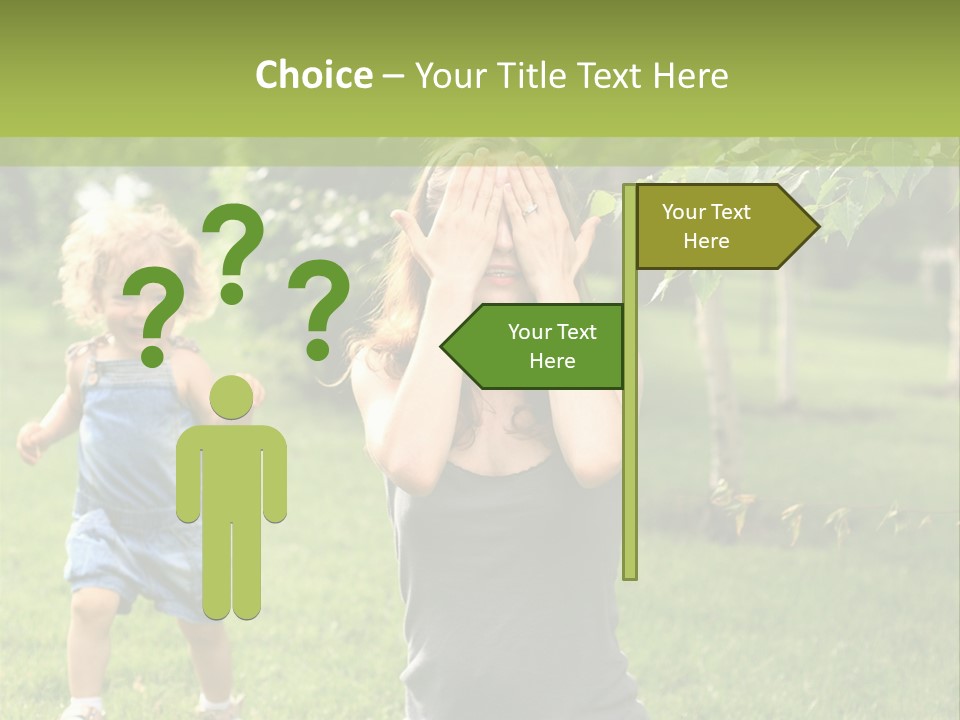 Outdoors Female Bright PowerPoint Template