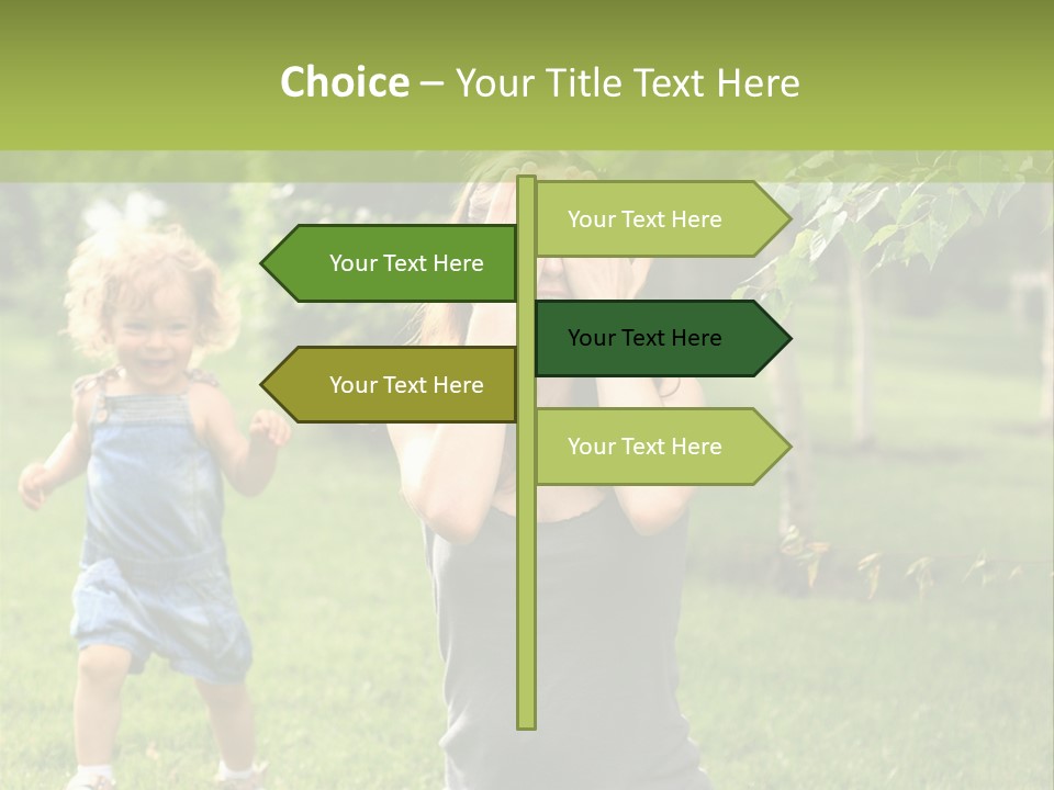 Outdoors Female Bright PowerPoint Template