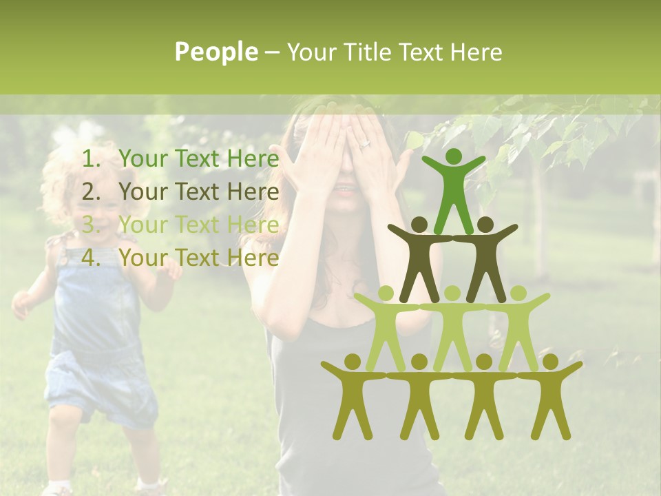 Outdoors Female Bright PowerPoint Template