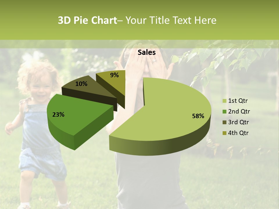 Outdoors Female Bright PowerPoint Template