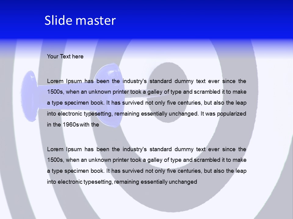 Isolated Success Perfection PowerPoint Template