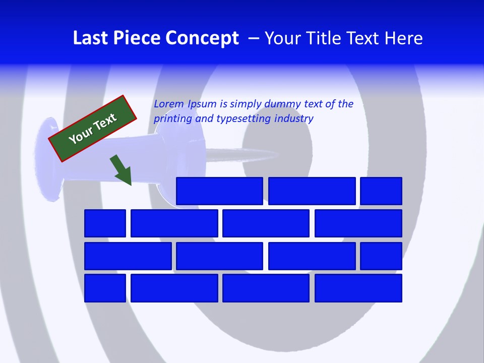 Isolated Success Perfection PowerPoint Template