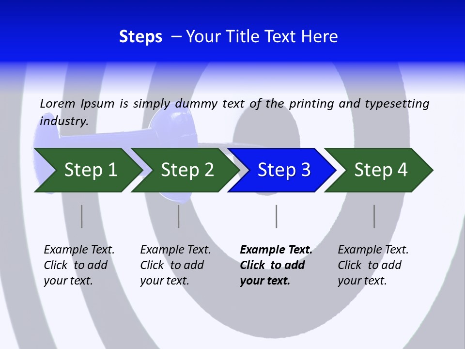 Isolated Success Perfection PowerPoint Template
