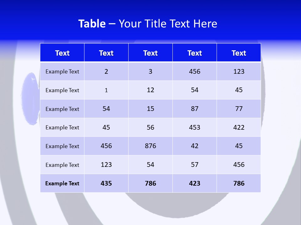 Isolated Success Perfection PowerPoint Template