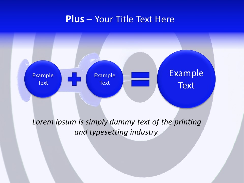Isolated Success Perfection PowerPoint Template